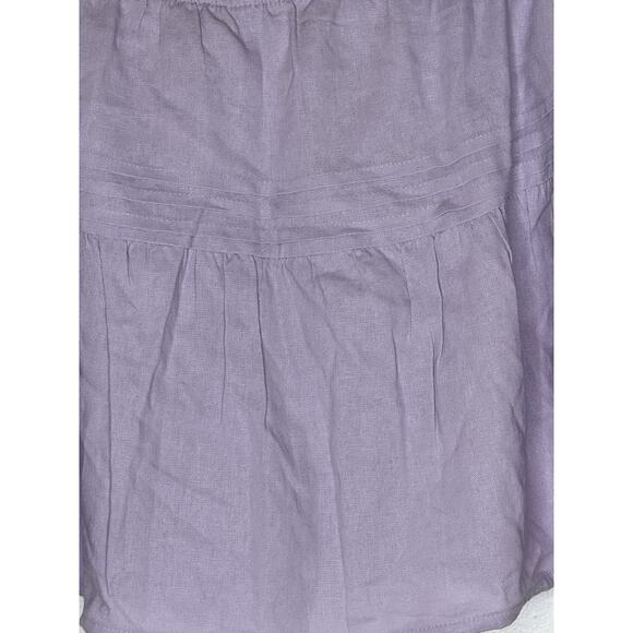 NWT Hollister Linen Blend Skort XXL Ruffle Festival Feminine Pockets Lavender - Picture 9 of 12
